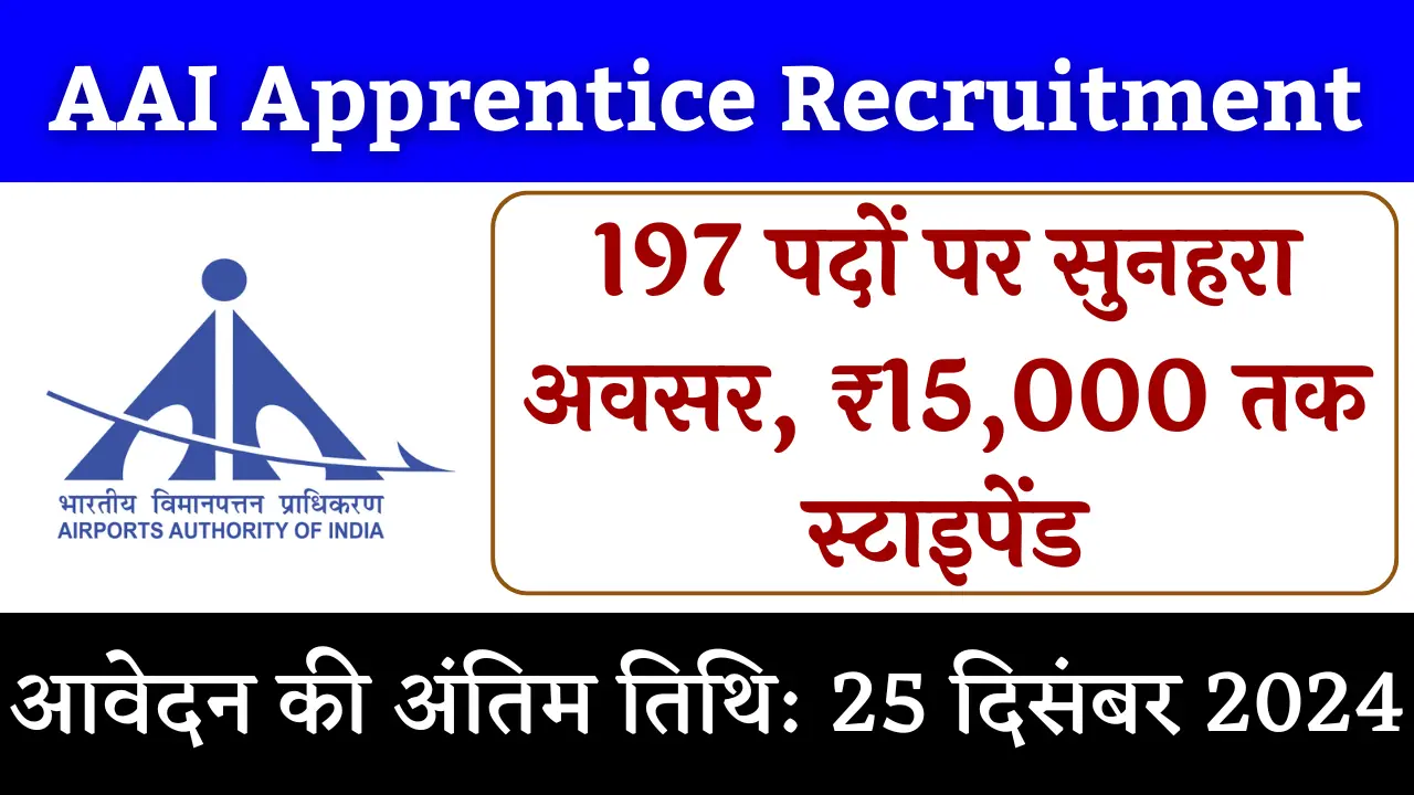 AAI Apprentice Recruitment 2024