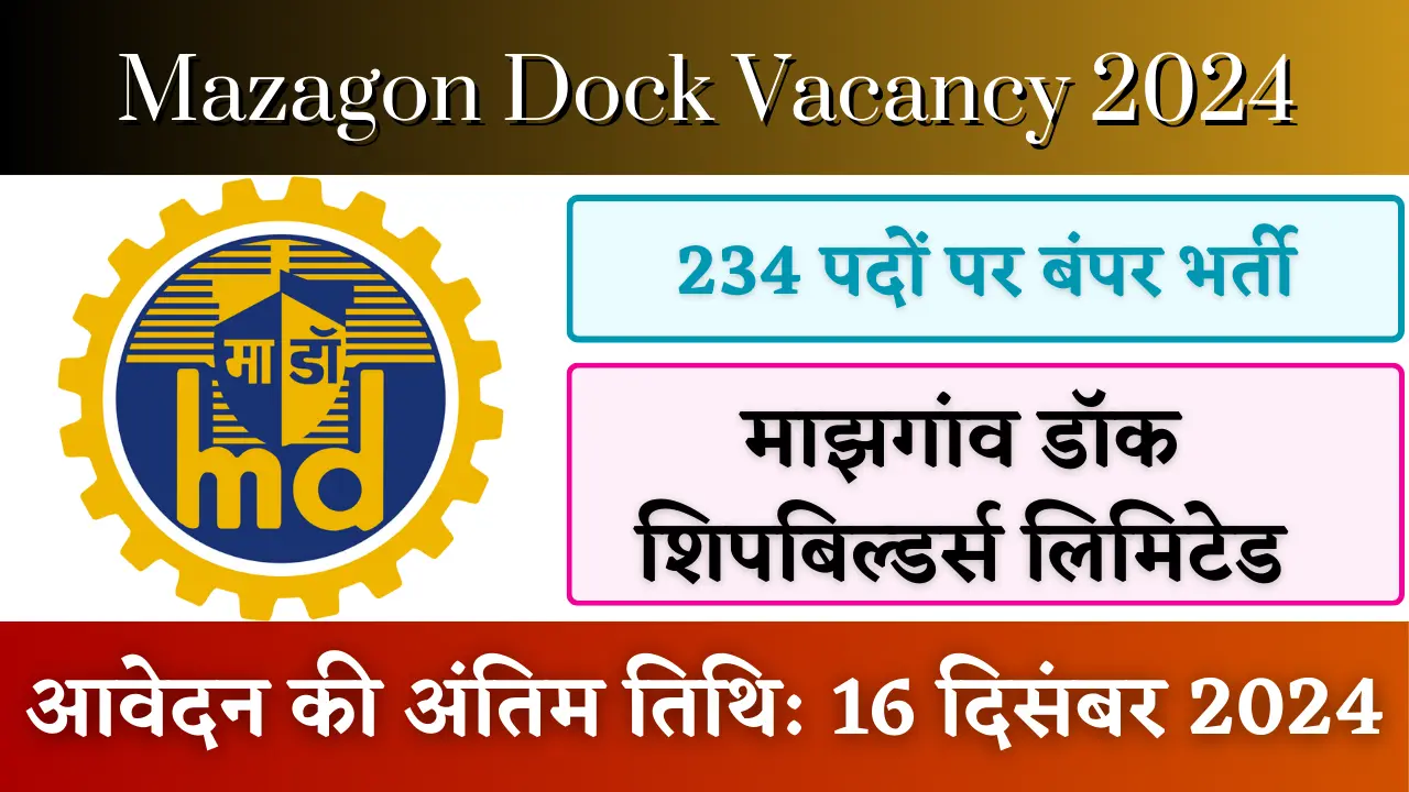 Mazagon Dock Vacancy